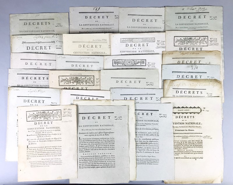 Economy. 25 Booklets of the National Convention. July - December 1793.  - Asta RARE  [..]