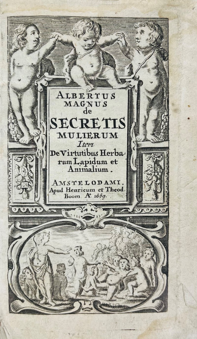 ALBERTUS MAGNUS. De secretis mulierum.  (1669)  - Auction RARE BOOKS, PAMPHLETS  [..]